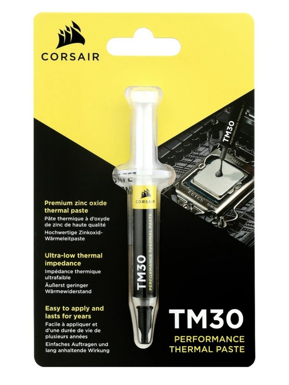 Corsair TM30 Performance PC Thermal Paste - Ultra-Low Thermal Impedance CPU/GPU
